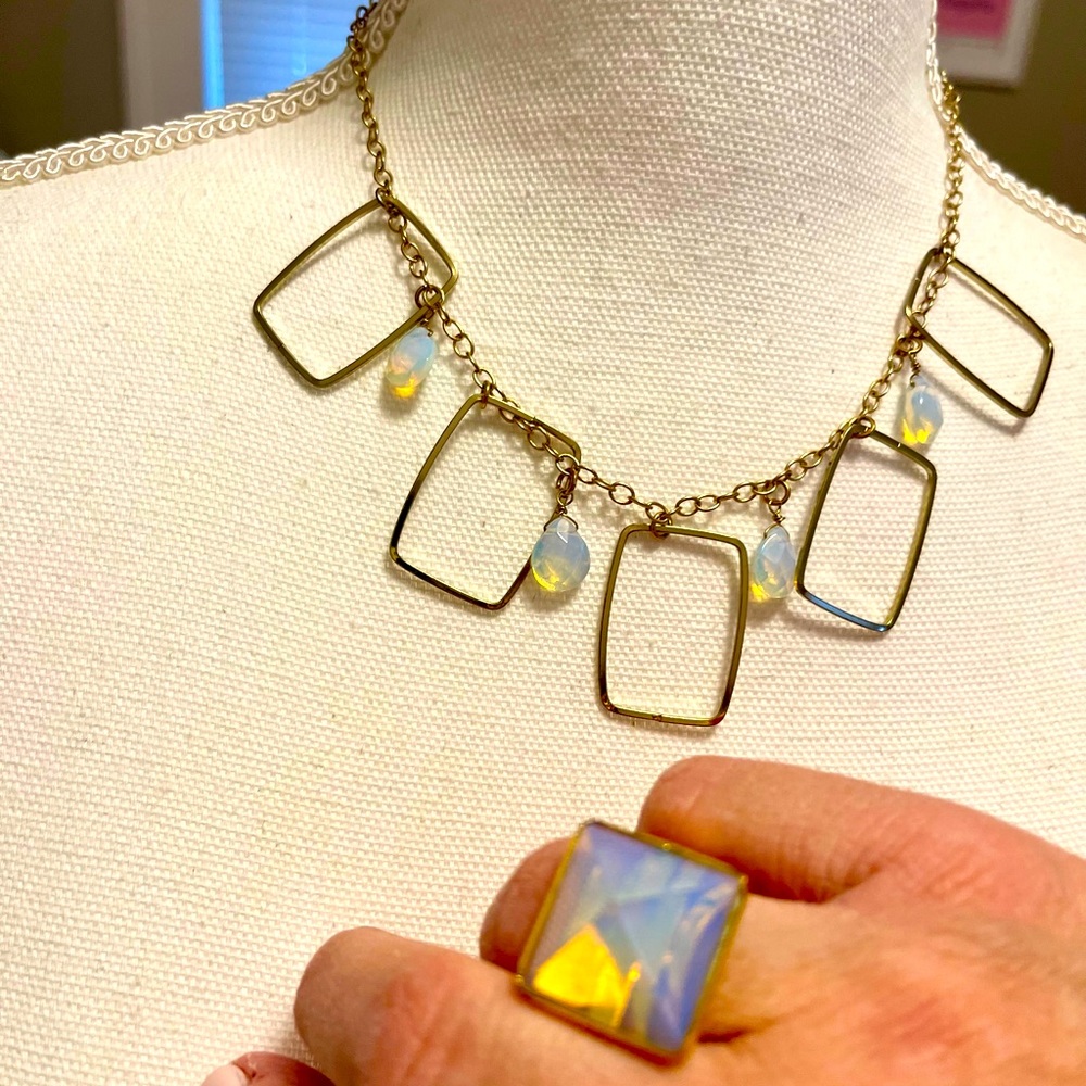 Fashion, necklace and ring set
